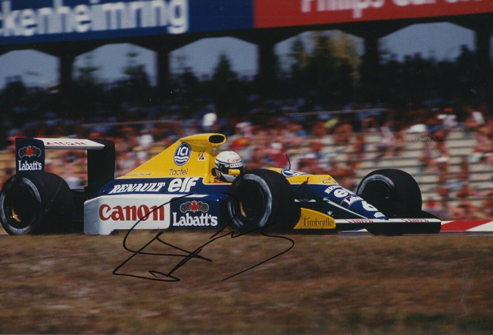 Riccardo Patrese Hand Signed 12x8 Photo Poster painting - Formula 1 Autograph F1 2.