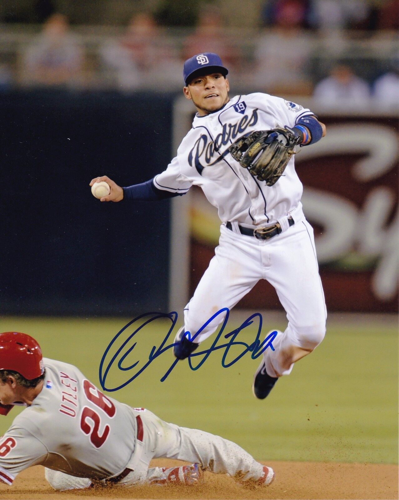 Alexi Amarista autographed 8x10 San Diego Padres#S876