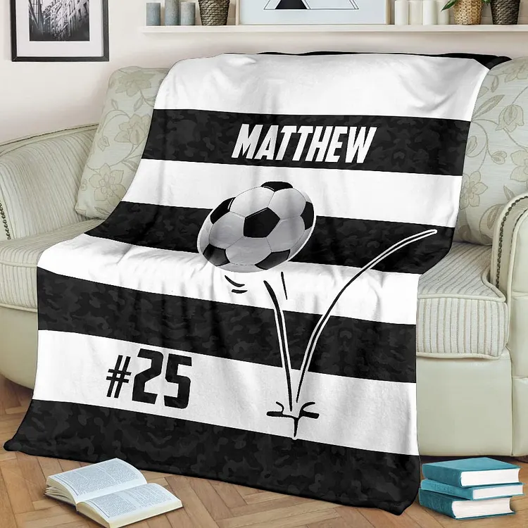 Personalized Soccer Blanket For Comfort & Unique|BKKid205