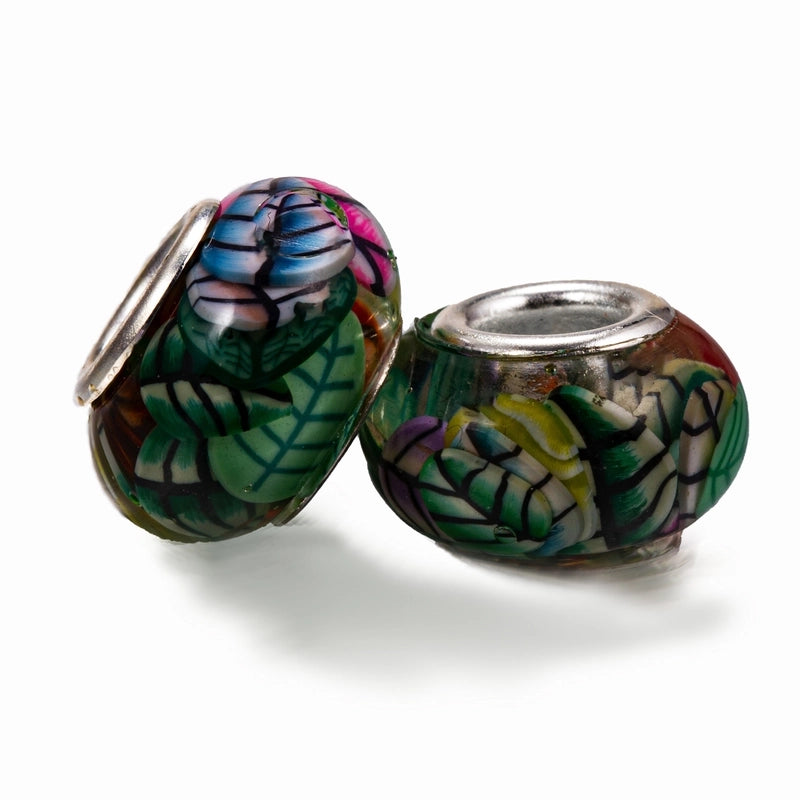 10 PCS/Package Arylic Color Block Beads