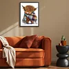 Cute Cow - 11CT Stamped Cross Stitch - 30*40cm - Animal