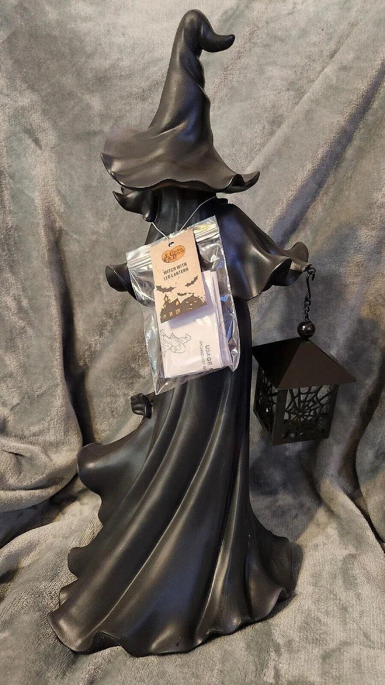 🎃HALLOWEEN PRE SALE 49% OFF-Cracker Barrel Halloween 2023 Witch With LED Lantern Decoration NIB