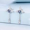925 Sterling Silver Retro Cross Stud Earrings 