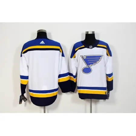 Men's  St. Louis Blues White Stitched NHL Jersey
