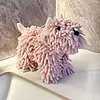 Chenille Dog Hand Towel Fluffy and Soft Decorative Puppy Towels Highly Sorbent Microfiber Multipurpose for Bathroom Kitchen Washstand