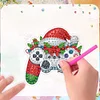 (US Local)6PCS  Xmas DIY Crystal Refrigerator Magnet for Decor (Game Controller)