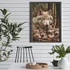 Diamond Painting -DIY Round Drill Parent Wolf
