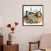 Sunflower Tractor Round Diamond Diamond Painting 30*30cm