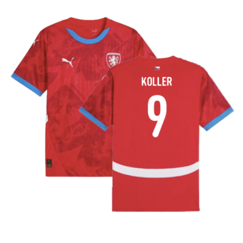 Tschechien Jan Koller 9 Home Trikot EM 2024