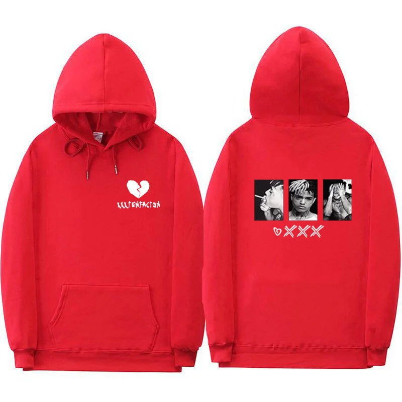 Street style cuff sports hoodie