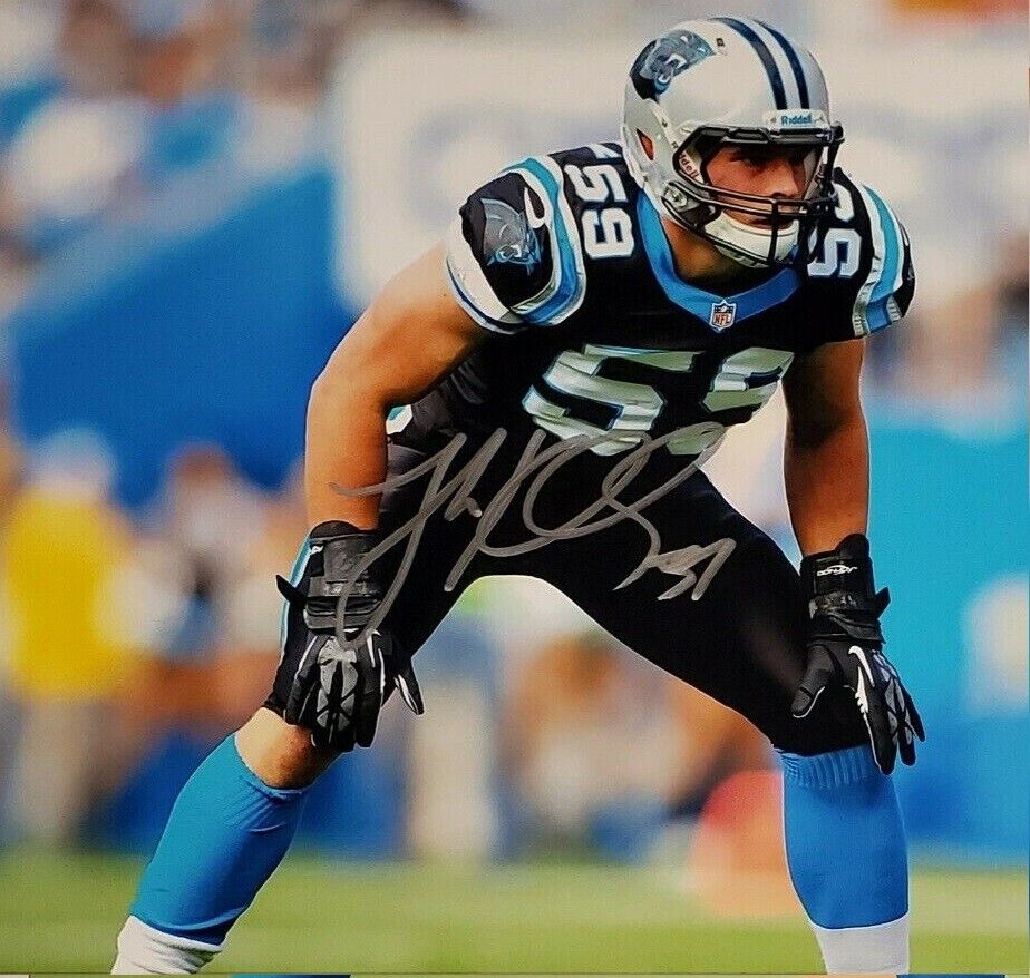 Luke Kuechly Autographed Signed 8x10 Photo Poster painting ( Panthers ) REPRINT