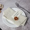 42 x 42cm Gentle Wedding Event Resturant Raw Edge Napkins