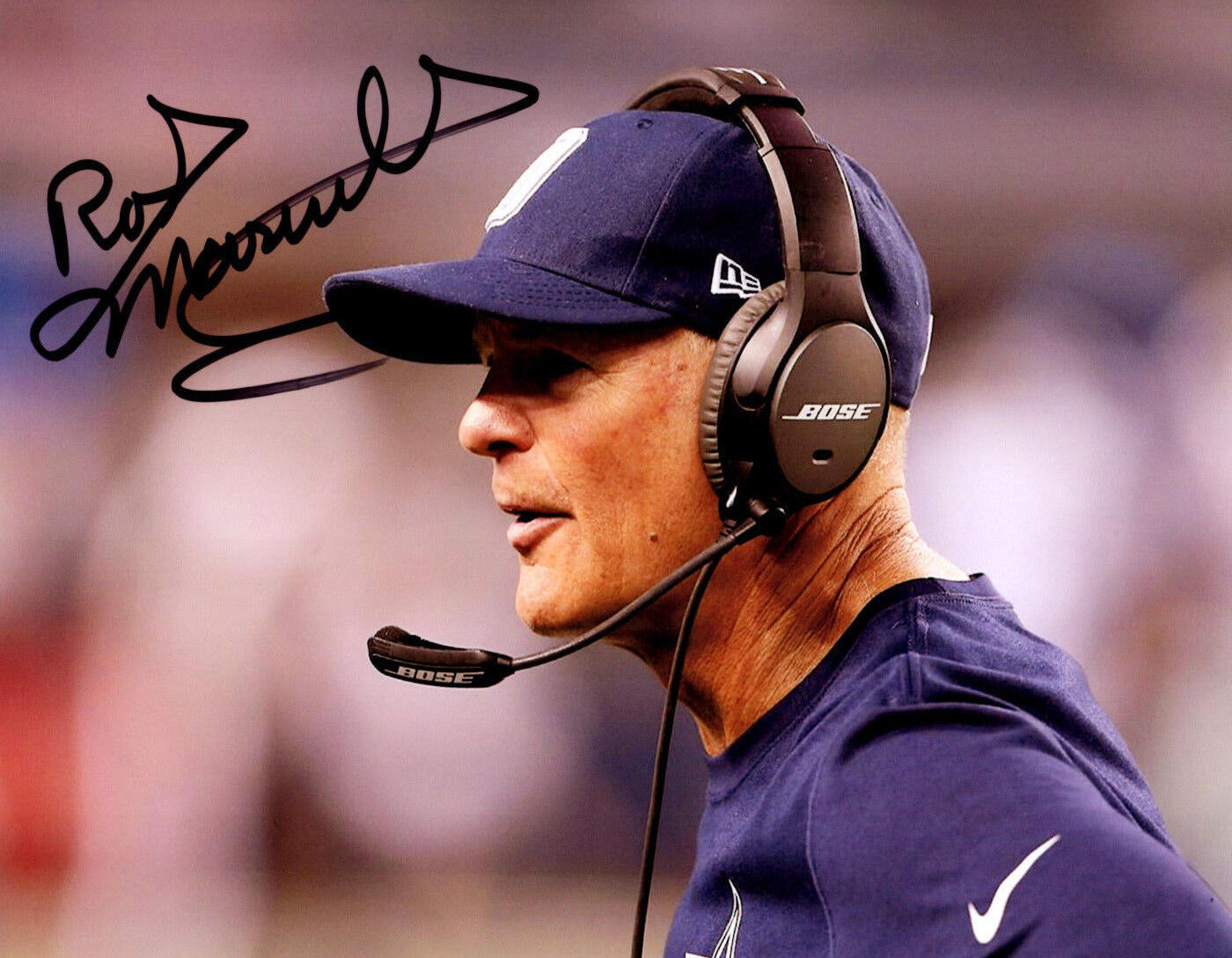 Rod Marinelli Dallas Cowboys hand signed autographed 8x10 football Photo Poster painting c