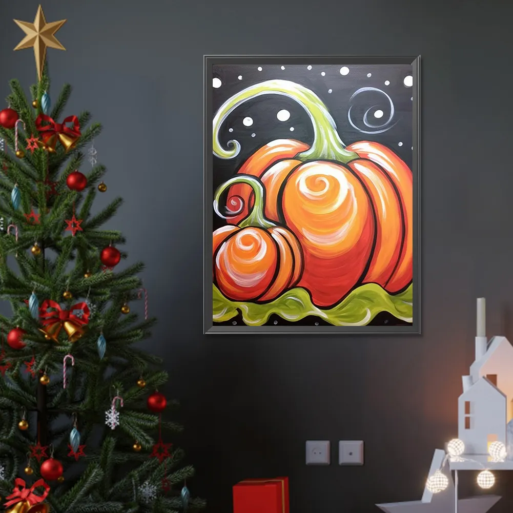 Diamond Painting - Full Round Drill - Pumpkin(Canvas|30*40cm)