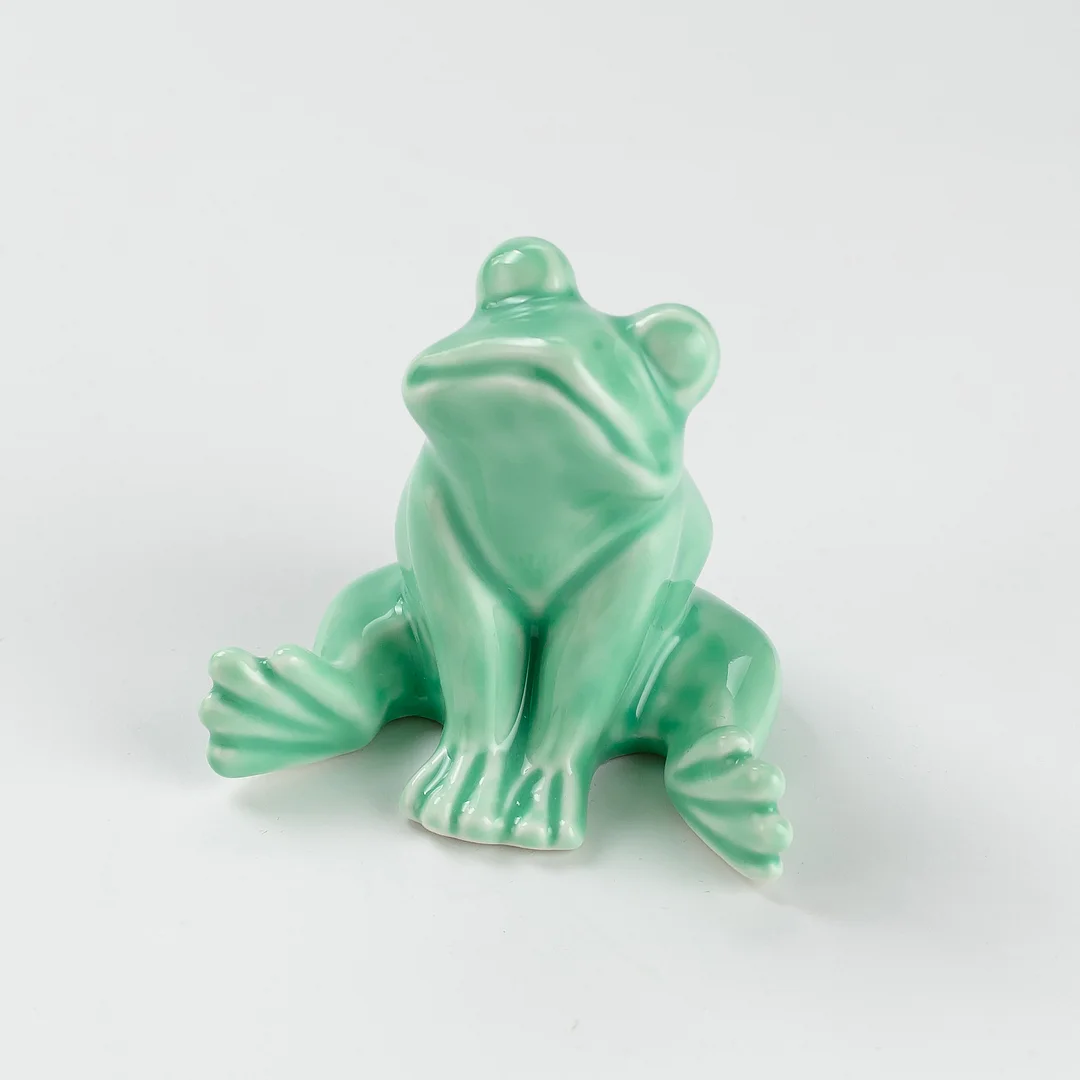 2 Frog Porcelain Toilet Bolt Covers 