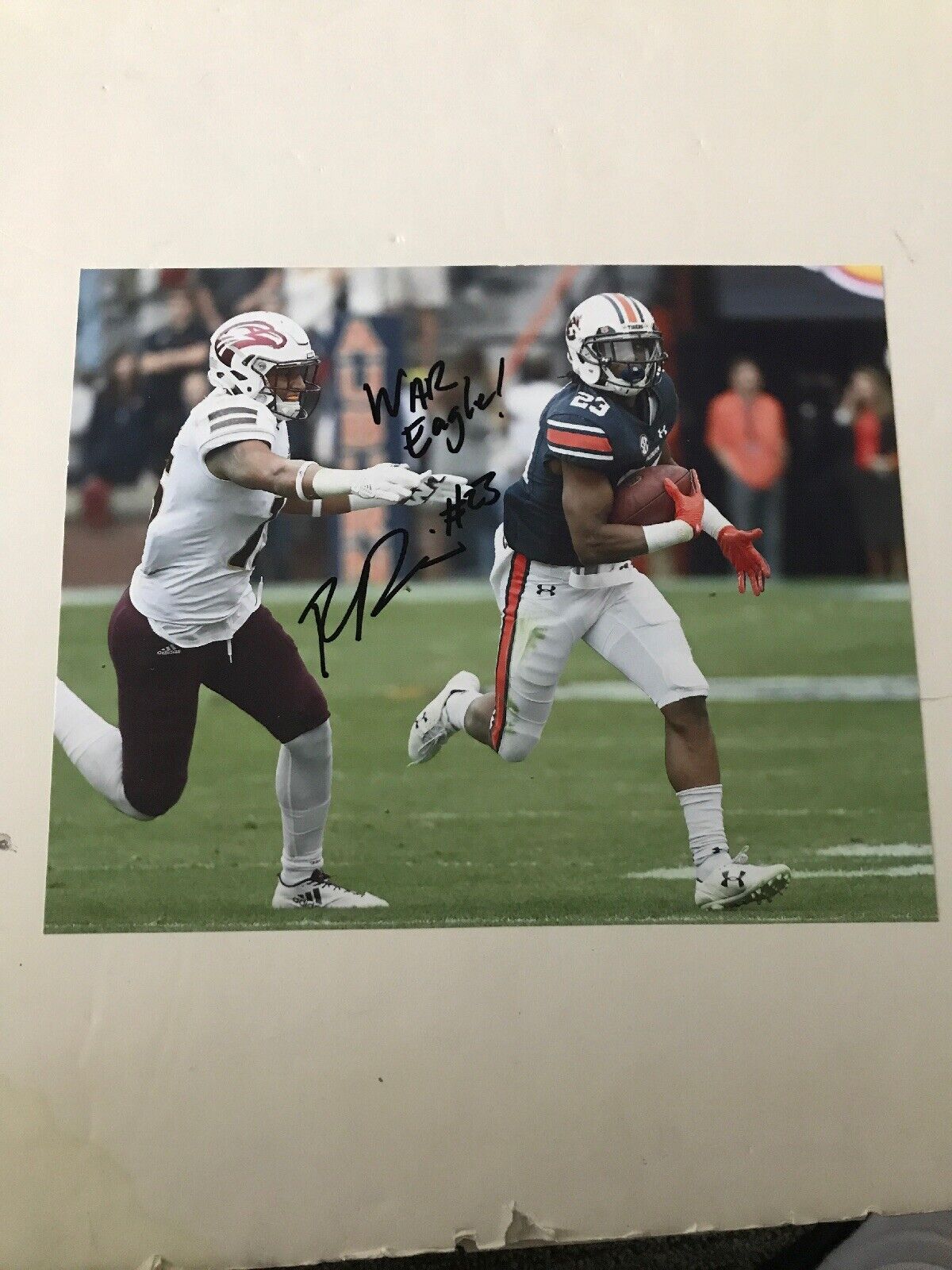 Ryan Davis Auburn Tigers Signed autographed 8x10 football Photo Poster painting War Eagle C