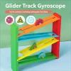 Children's Gliding Track Gyroscope | Wooden Educational Toy
