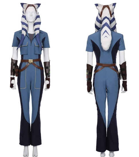 Star Wars The Clone Wars Season 7 Ahsoka Tano Overalls Halloween Carnival Costume Cosplay Costume