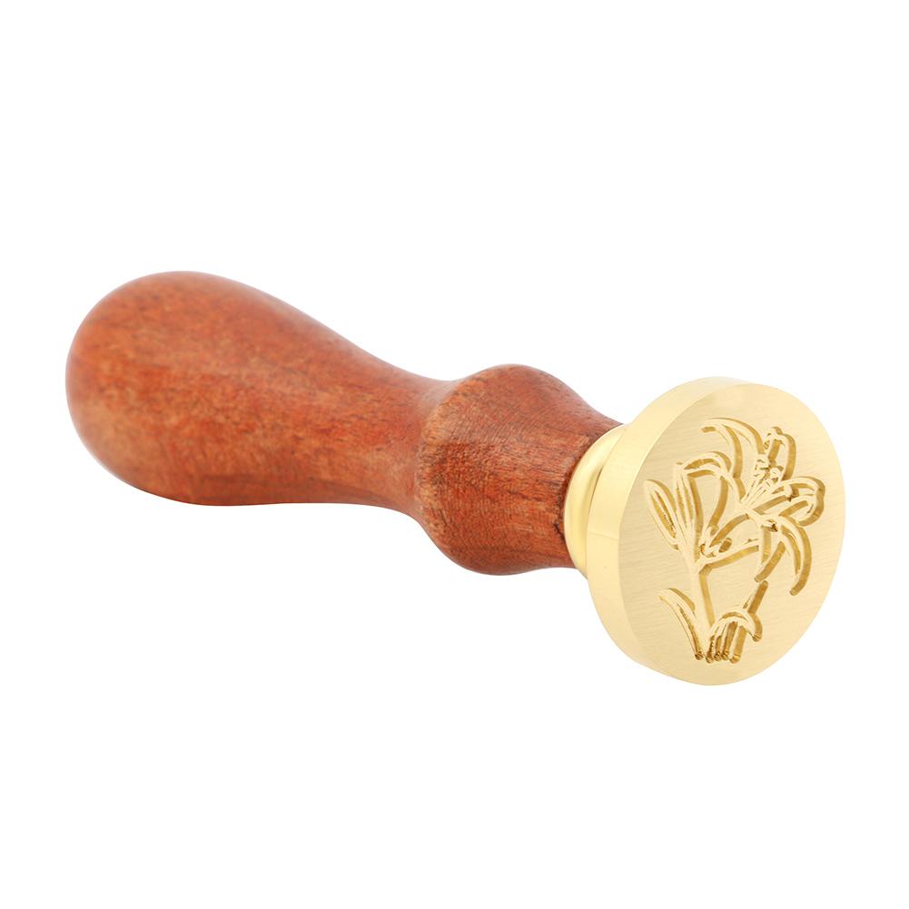 

Plants Pattern Wood Handle Metal Sealing Wax Stamp - Wax Seal Stamp, 501 Original