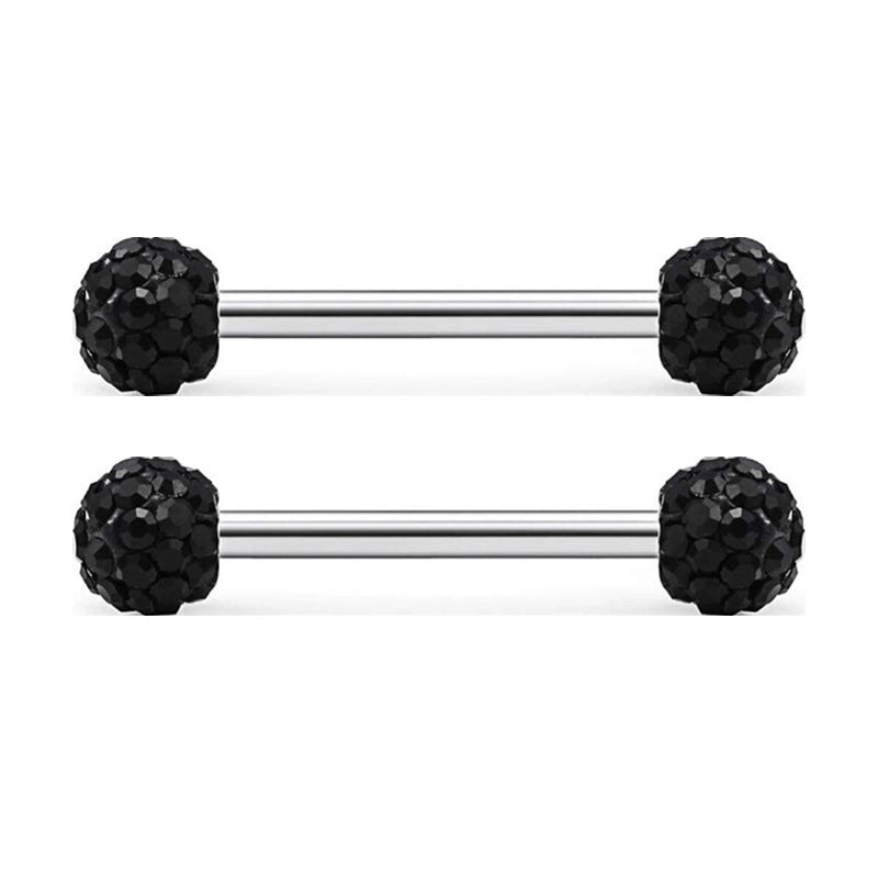 1 Pair Nipple Rings & Studs Minimalist Classic Style Solid Color 304 Stainless Steel Plating Nipple Rings & Studs