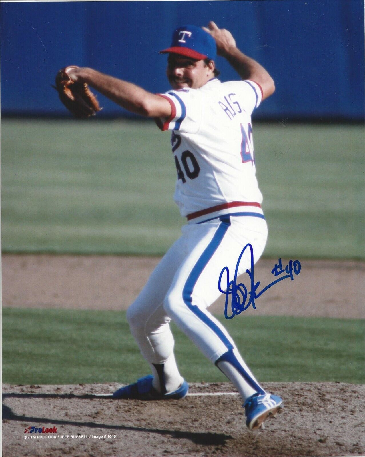 Jeff Russell Autographed 8x10 Texas Rangers#2