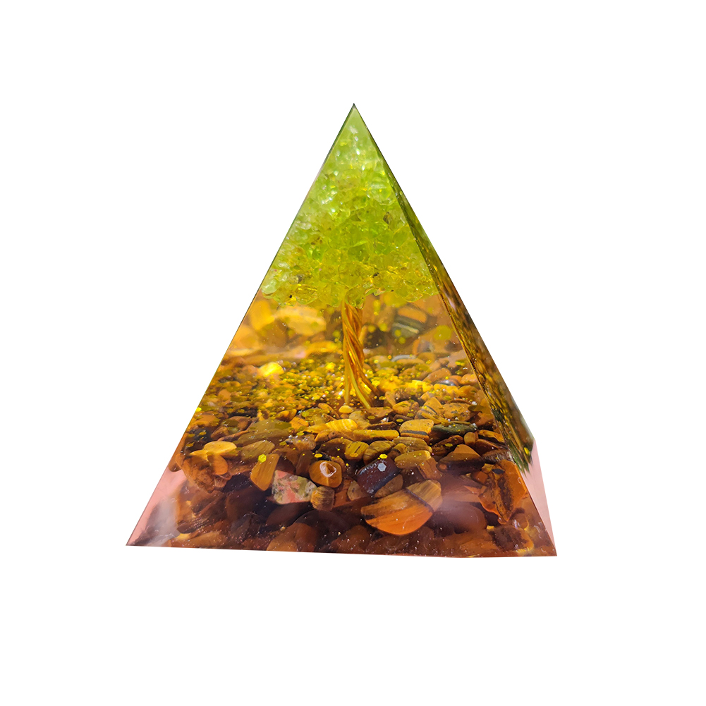 

Energy Generator Crystal Orgone Pyramid Gather Luck Wealth Stone Craft (A), 501 Original