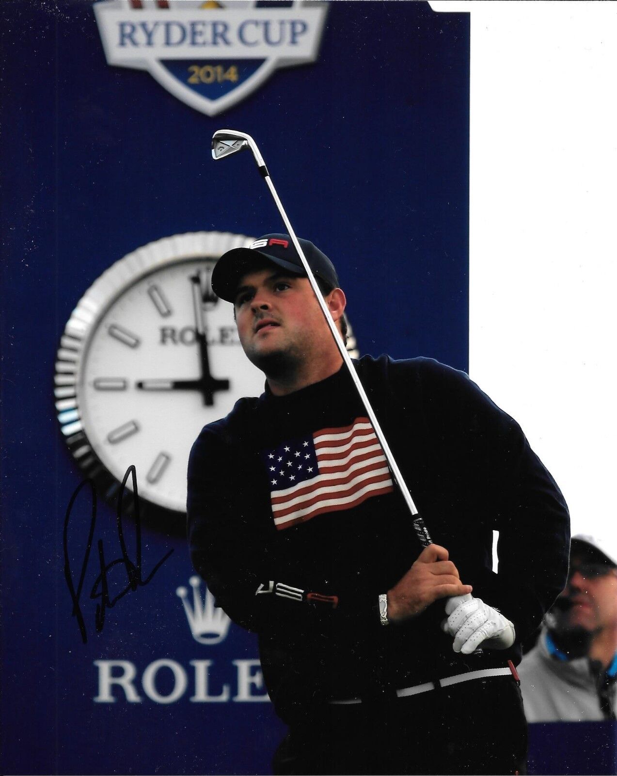 USA PATRICK REED HAND SIGNED RYDER CUP 8X10 Photo Poster painting W/COA