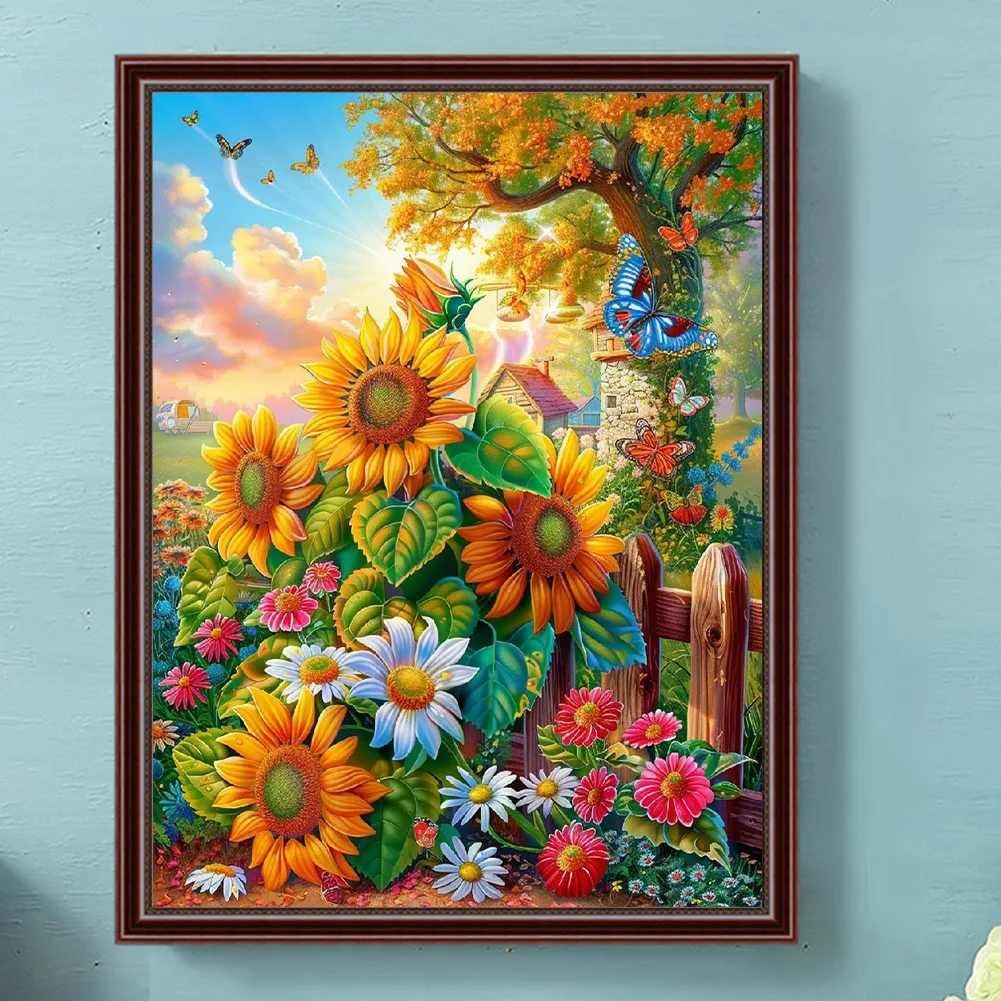 Diamond Painting - Full Round Drill - Sunflower(Canvas|30*40cm)