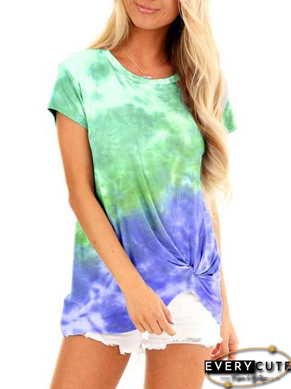 Tie-Dye Round Neck T-Shirt