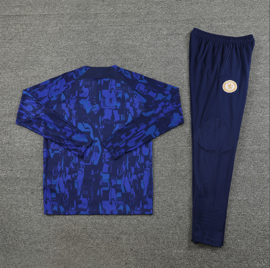 23/24 Chelsea Half-Pull Training Suit Jersey 1:1 Thai Quality Set Football Shirt 