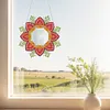 2pcs/set DIY Flowers Hanging Mirror Diamond Art Wall Door Decoration Kit