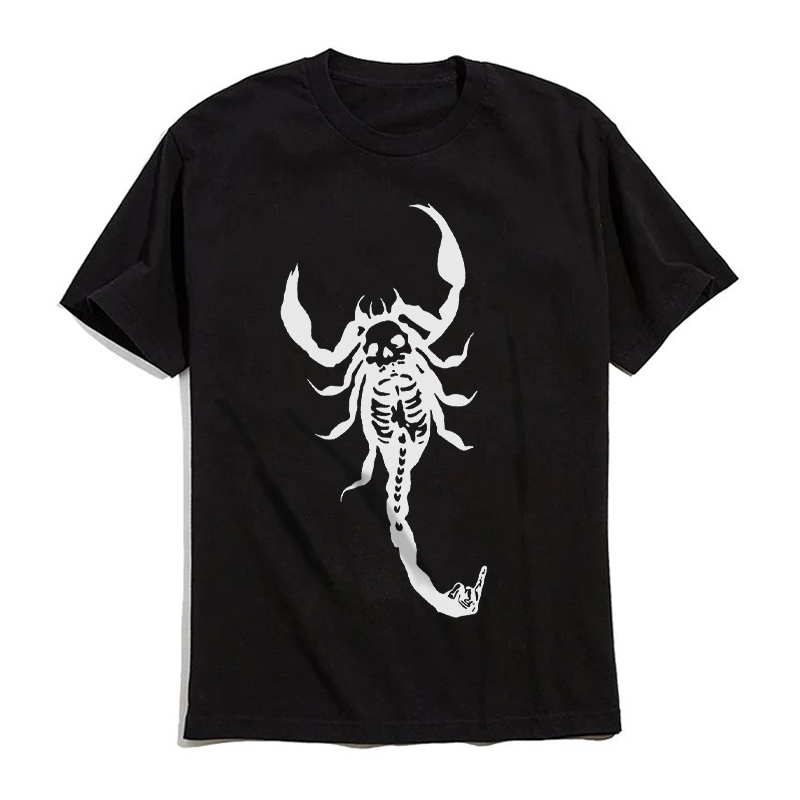 Skeleton Scorpion T-shirt Unisex Graphic Tee 