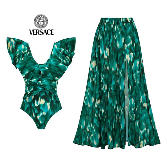 Bañadores y faldas de una pieza estampados