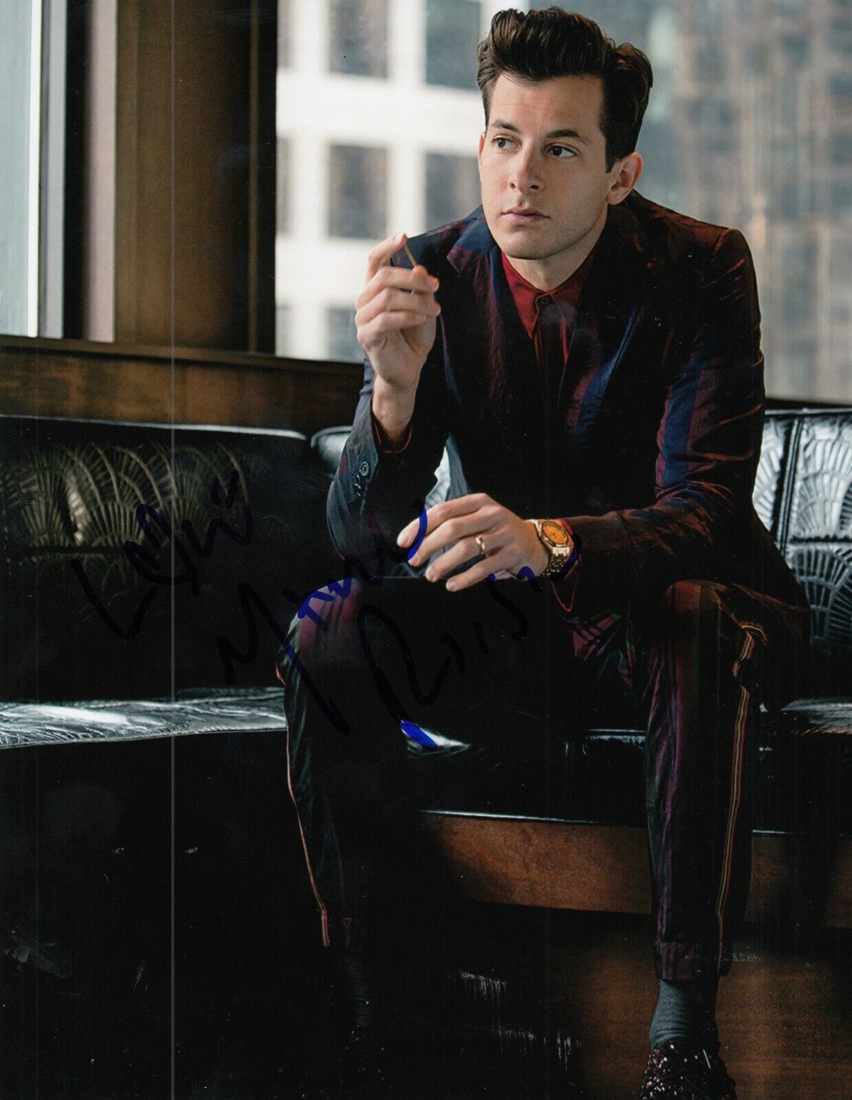 MARK RONSON signed (UP TOWN FUNK) autographed 8X10 Photo Poster painting *Music Singer* W/COA #4