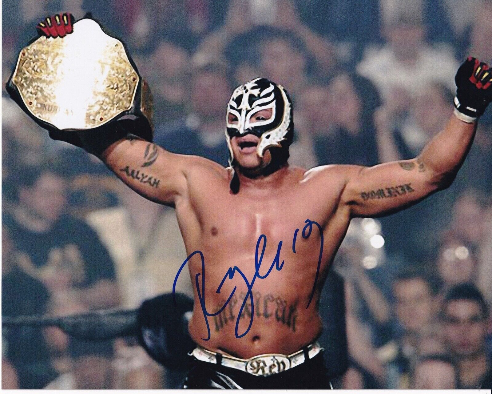 Rey Mysterio Jr. Signed Autographed Auto 8x10 WCW WWE 619 Pro Wrestling Loot COA