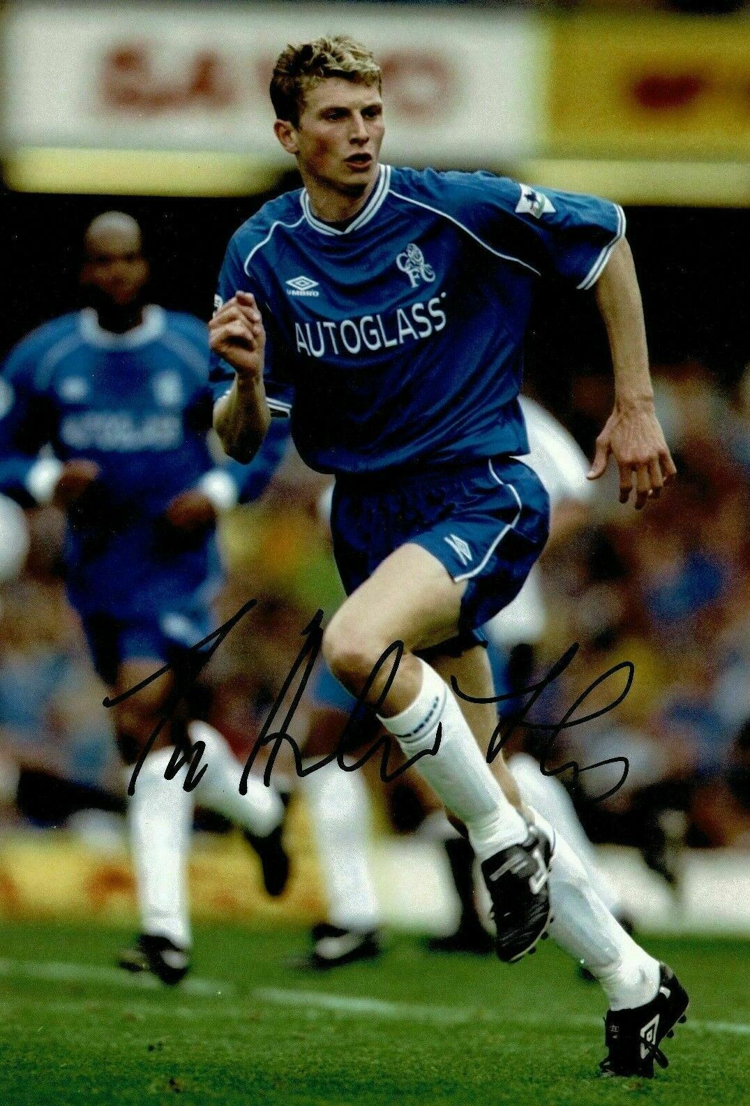 Tore Andre Flo Signed 12X8 Photo Poster painting CHELSEA F.C GENUINE AUOGRAPH AFTAL COA (1665)