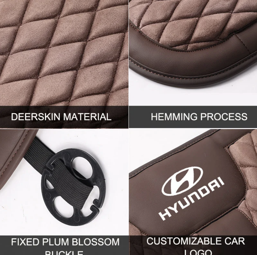 Car Seat Cushion Deerskin Car Winter Short Plush Seat Cushion Seat Headrest