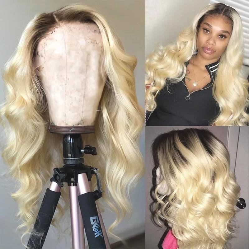 US Mall Lifes® | Lace Front Wig Blonde Women Brazilian Body Wave High-Density Hair Wigs US Mall Lifes