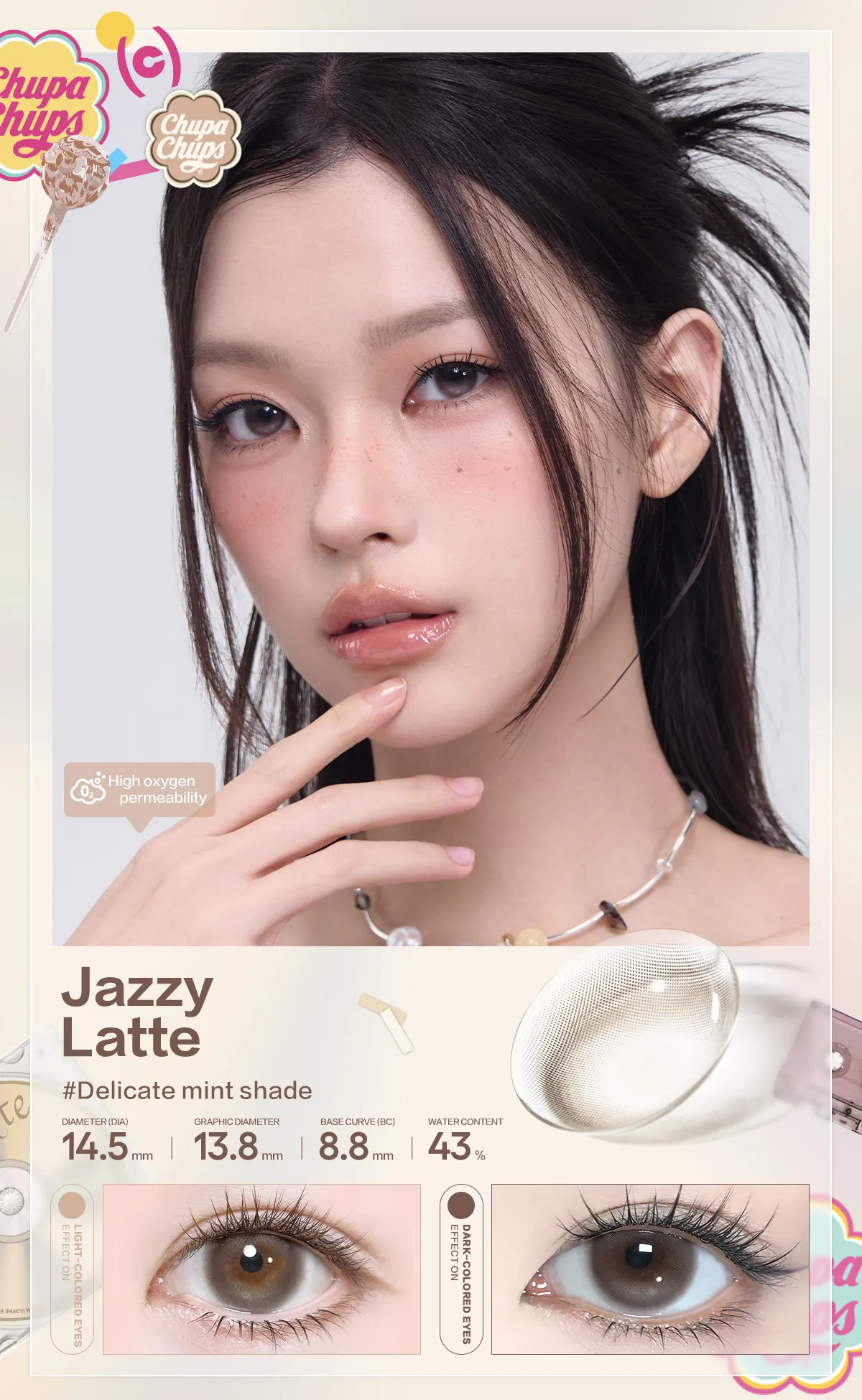 Jazzy Latte - Chupa Chups| 1 Day, 10 pcs