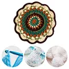 (US Only)Crochet Mandala Coaster Handmade DIY Material Package with Crochet Hook(2)