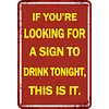 (Multi Style)Drinking - Vintage Metal Signs - 20*30cm