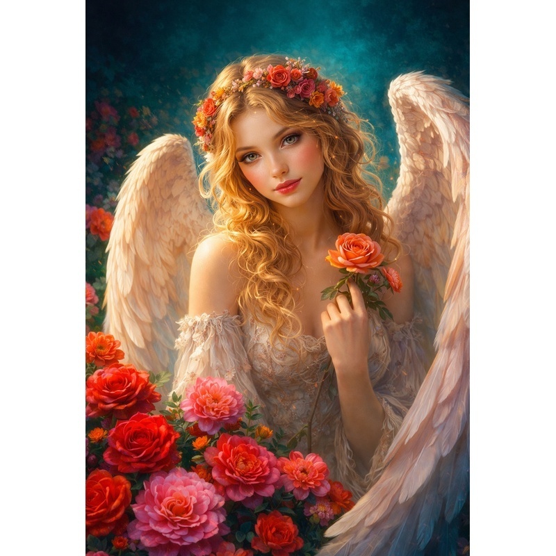 Beautiful Angel Roses Farbenzauberwelt Collaboration |Angel Roses– Partial Fairy Dust Drill ...