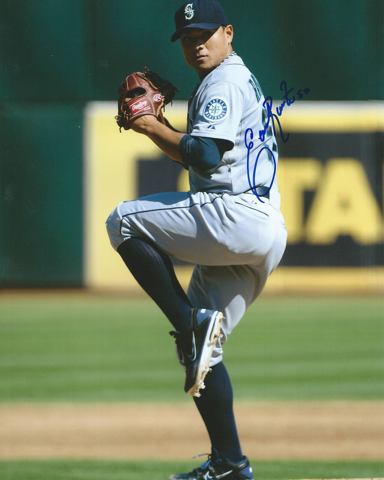 **GFA Seattle Mariners *ERASMO RAMIREZ* Signed 8x10 Photo Poster painting E2 COA**