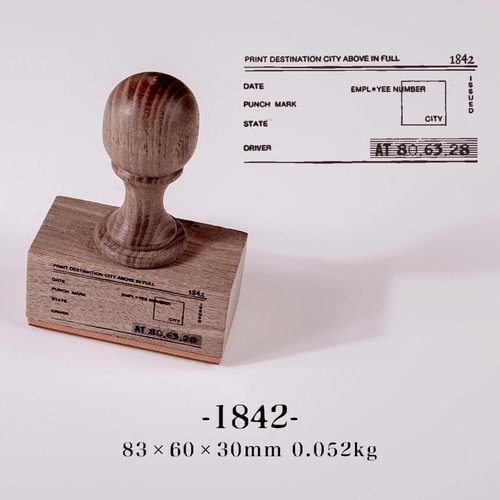 JOURNALSAY Antique Mahogany Rubber Literary Journal DIY Decorative Handle Stamp