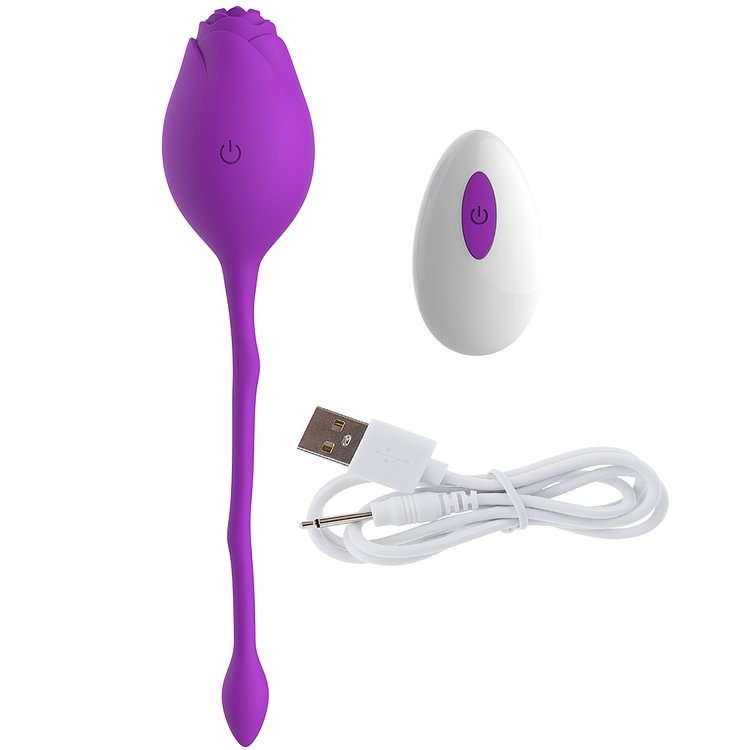 Rose Vibrator with Jumping Egg