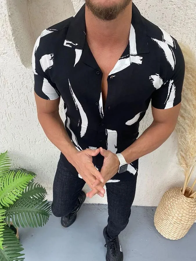 Men's Casual Print Shirt