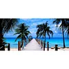 80 * 40CM - Runde Bohrer Diamant Malerei - Strand Palme (Große Größe)