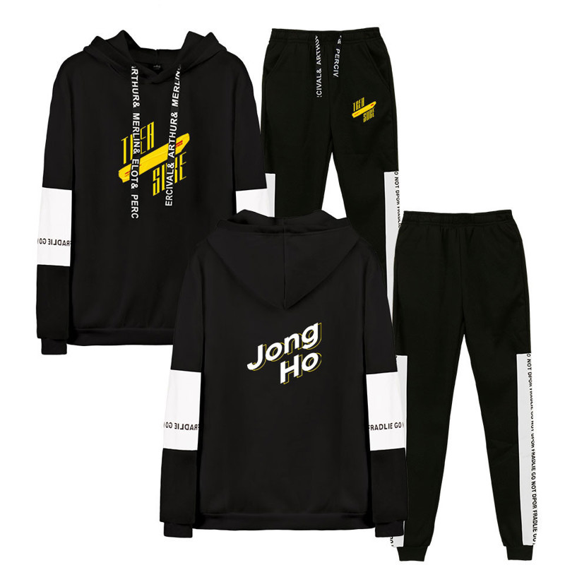ATEEZ Album Print Hoodie Suit