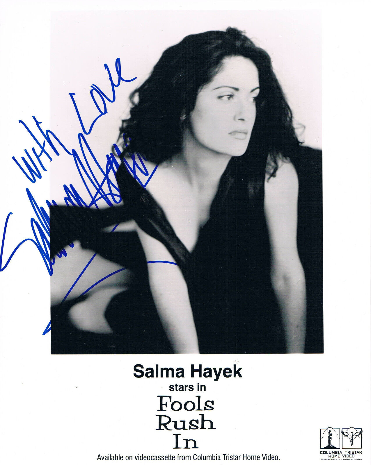 Salma Hayek 1966- genuine autograph IN PERSON signed Photo Poster painting 8x10