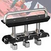 [US Local Warehouse] 3-Station Edge Roller Bender 0-90 Bending Angle Hand Sheet Metal Bender with Aluminum Alloy Handle Metal Bending Tool for Making 1/2 to 5 in 13 to 130mm Bends (Black)
